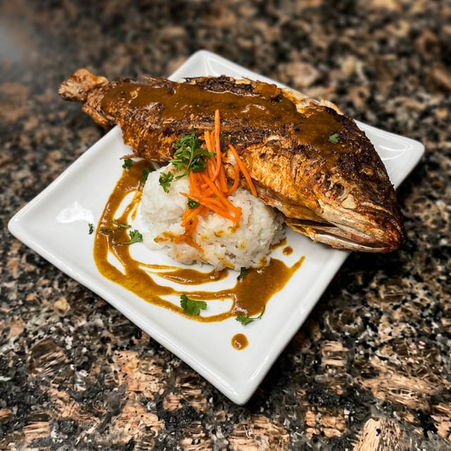 Coconut Curry Snapper.